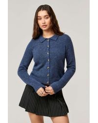 Urban Outfitters - Uo Collared Button-through Cardigan - Lyst