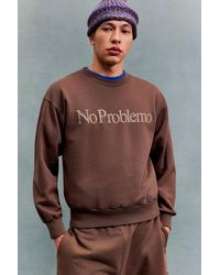 No Problemo - Uo Exclusive Brown Sweatshirt - Lyst