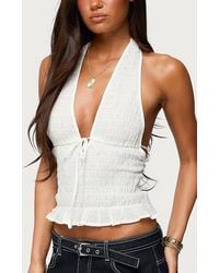 Edikted - Larissa Scrunch Halter Top - Lyst