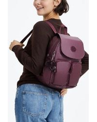 Kipling - City Pocket Metallic Backpack - Lyst
