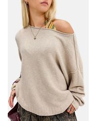 Out From Under - So Soft Off-shoulder Oversized Jumper - Lyst