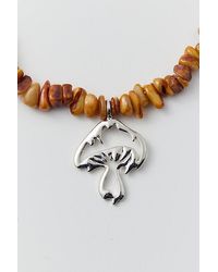 Urban Outfitters - Mushroom Stone Necklace - Lyst