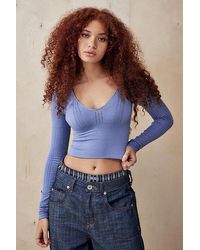 Out From Under - Winnie Plunge Top - Lyst