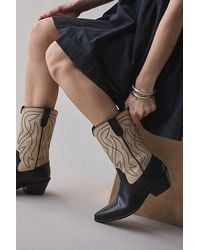 Urban Outfitters - Uo Leena Two-Tone Cowboy Boot - Lyst