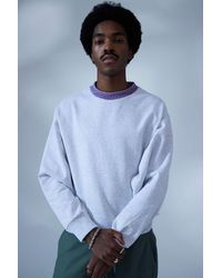 for Men gym and workout clothes Sweatshirts Grey Urban Outfitters Guess Uo Exclusive Half-zip Sweatshirt in Grey Mens Clothing Activewear 