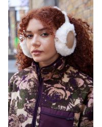 Urban Outfitters - Uo Adjustable Shearling Trim Ear Muffs - Lyst