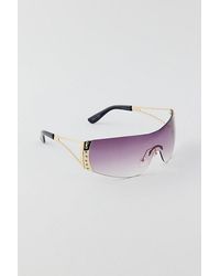 Urban Outfitters - Chrissy Metal Shield Sunglasses - Lyst