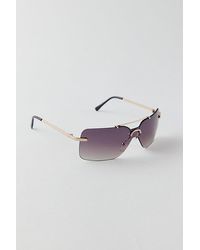 Urban Outfitters - Bailey Metal Shield Sunglasses - Lyst