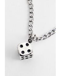 Silence + Noise - Silence + Noise Dice Chain Pendant Necklace - Lyst