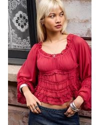 Kimchi Blue - Lovergirl Long Sleeve Blouse - Lyst