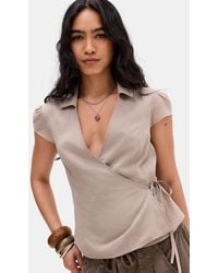 Kimchi Blue - Dora Wrap Blouse - Lyst