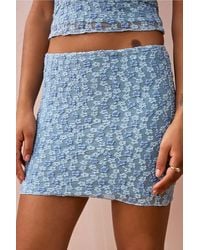 Daisy Street - Floral Lace Mini Skirt - Lyst