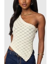 Edikted - Codi Backless Asymmetric Knit Top - Lyst