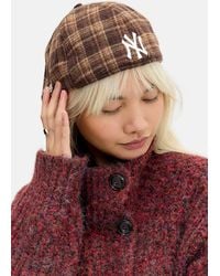 '47 - Uo Exclusive 47b Check Flat Cap - Lyst