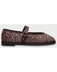 Flabelus - Leopard Mary Jane Flat - Lyst