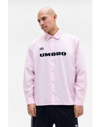 Umbro - Uo Exclusive Pink Logo Oxford Shirt - Lyst