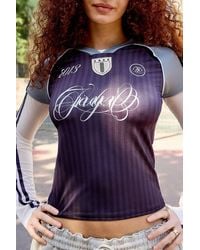 Jaded London - Not Your Fan Double Layer Football Top Xs At Urban Outfitters - Lyst