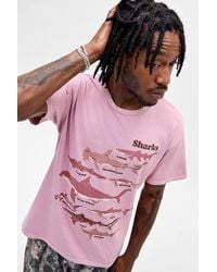 Urban Outfitters - Uo Shark Chart Relaxed Graphic Tee - Lyst