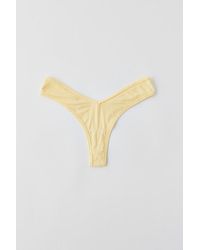 Out From Under - Ribbed V Thong - Lyst