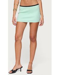 Edikted - Aureley Contrast Knit Mini Skirt - Lyst