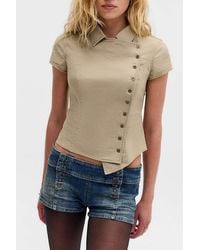 BDG - Piper Nautical Denim Mini Shorts - Lyst