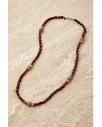 Urban Outfitters Wooden Bead Necklace - Multicolour