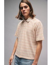 BDG - Blake Striped Polo Shirt Top - Lyst