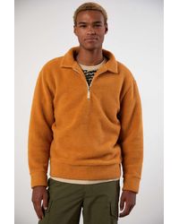 uo patterned polar fleece hoodie sweatshirt