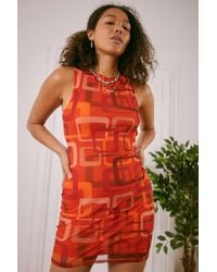 austin mesh sleeveless dress