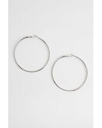 Silence + Noise - Silence + Noise Xl Etched Hoop Earrings - Lyst