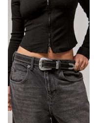 Urban Outfitters - Uo Cassidy Stitched Leather Western Belt - Lyst