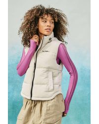 iets frans... 90s Puffer Gilet - White