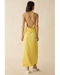 margo satin maxi dress urban outfitters Urban Outfitters Uo Margo Satin Slip Dress in White