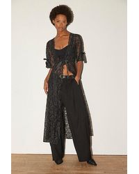 Urban Outfitters - Sheer Lace Robe - Lyst