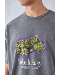 Urban Outfitters - Uo - t-shirt "toke it easy" in verwaschenem - Lyst