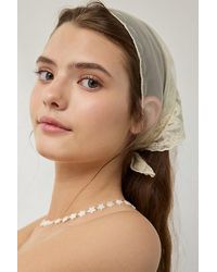 Urban Outfitters - Sheer Floral Lace Headscarf - Lyst
