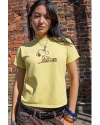 Urban Outfitters - Uo Dj Snoopy Relaxed Graphic Tee - Lyst