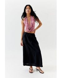 Urban Outfitters - Uo Beach Day Linen Maxi Skirt - Lyst