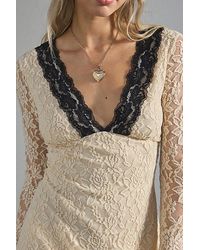 Kimchi Blue Kimchi Laney Spliced Lace Slip Dress in White | Lyst Kimchi Blue Kimchi Laney Spliced Lace Slip Dress in White | Lyst