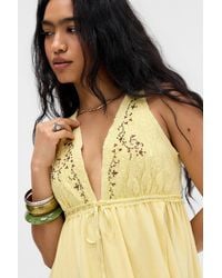Urban Outfitters - Uo Lily Babydoll Embellished Top - Lyst