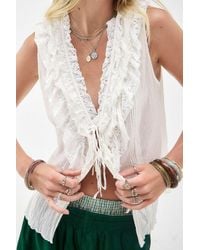 Kimchi Blue - Clara Ruffle Blouse - Lyst