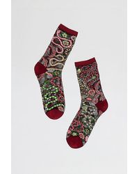 Sock Candy - Serpentine Floral Sheer Sock - Lyst