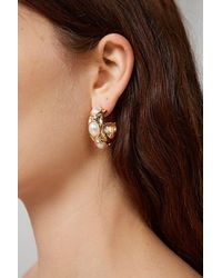 Urban Outfitters - Statement Pearl Hoop Earring - Lyst