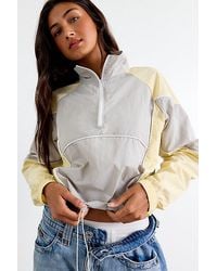 Out From Under - Josephine Colorblock Windbreaker Quarter-Zip Pullover Jacket - Lyst