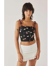 Urban Outfitters - Uo Elsa Lace-up Tank Top - Lyst