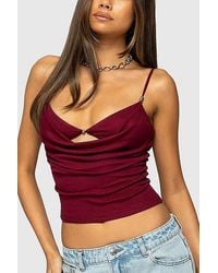 Edikted - Layered Bra Cowl Neck Top - Lyst