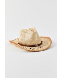 Urban Outfitters - Peyton Burnished Straw Cowboy Hat - Lyst