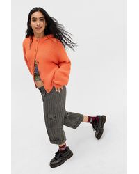 Urban Outfitters - Uo Indi Hooded Ribbed Cardigan - Lyst