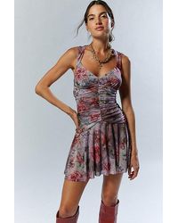 Urban Outfitters - Uo Tish Drop-Waist Mini Dress - Lyst