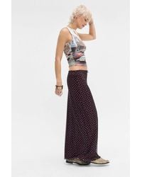 Urban Outfitters - Uo Floral & Spot Mesh Maxi Skirt - Lyst